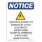 Signmission Safety Sign, OSHA Notice, 18" Height, Rigid Plastic, Contents Subject To Sign With Symbol, Portrait OS-NS-P-1218-V-10813 - alternate 1